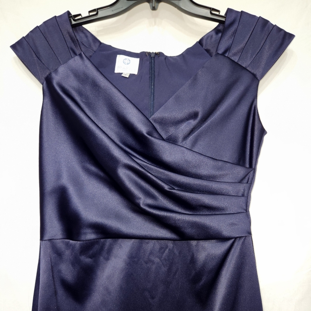 Patra midnight blue scalloped sleeve dress, Size 8